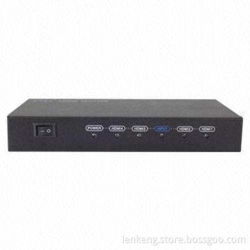 4-port HDMI® Splitter with 5V DC Power Supply, 225MHz Operating Frequency